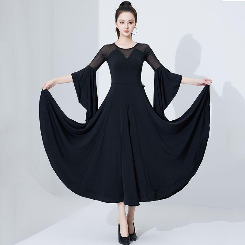 Новое платье для бальных танцев вальса по национальному стандарту - Современная юбка с большим взмахом для соревнований