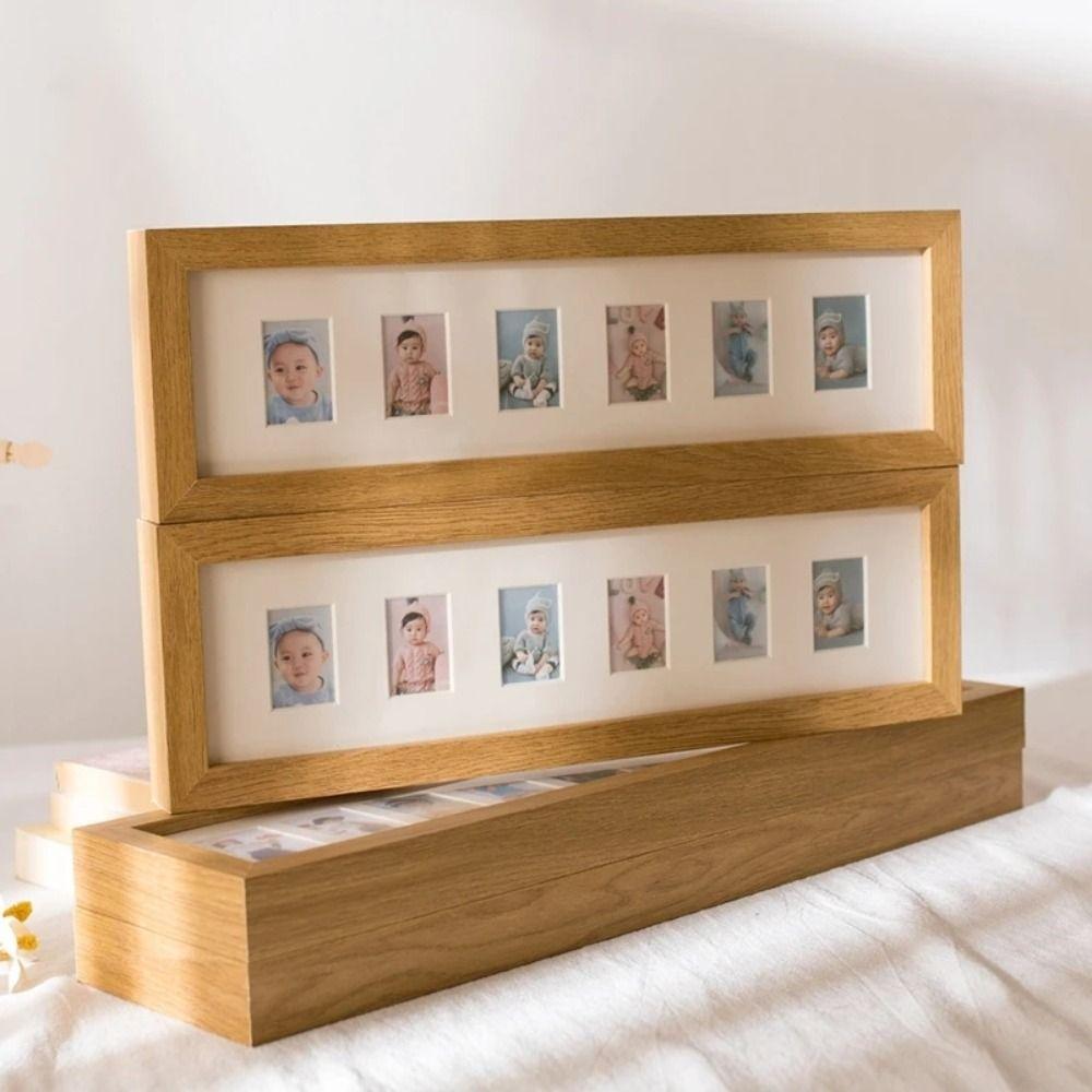 2 Inch 6 /10 Holes Baby Growth Photo Album Frame Mini Memorial Photo Frame Children Growth Record