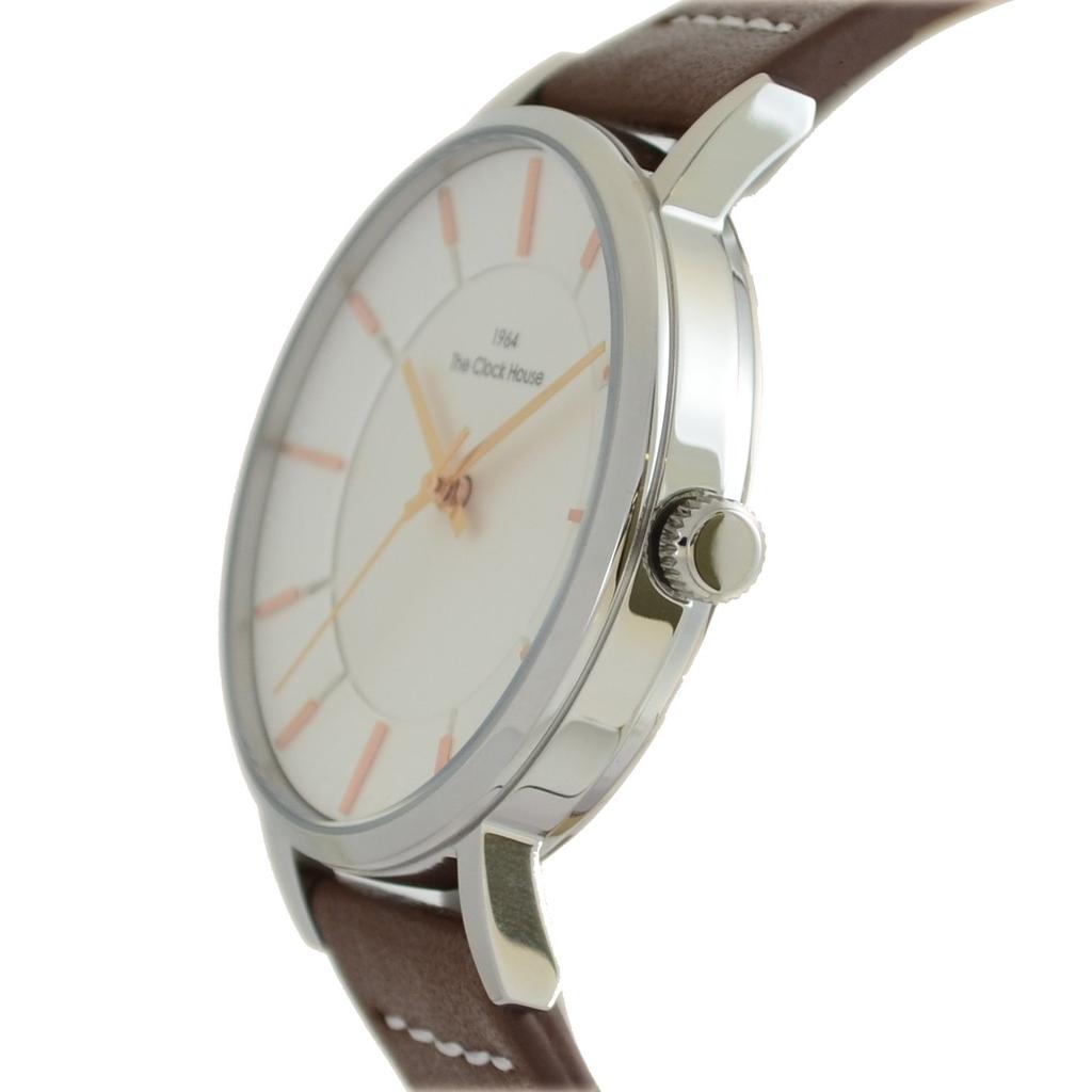 Часы повседневные простые аналоговые водонепроницаемые часы стильные белые [The House] MCA5002-WH1B мужские