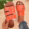 Women Slippers Summer Trend Fashion Beach Shoes Solid Color Casual Flat Sandals Open Toe Outdoor Slippers Plus Size Slides Women