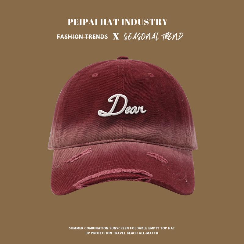 Spring and autumn retro casual versatile baseball cap sunscreen cap hat