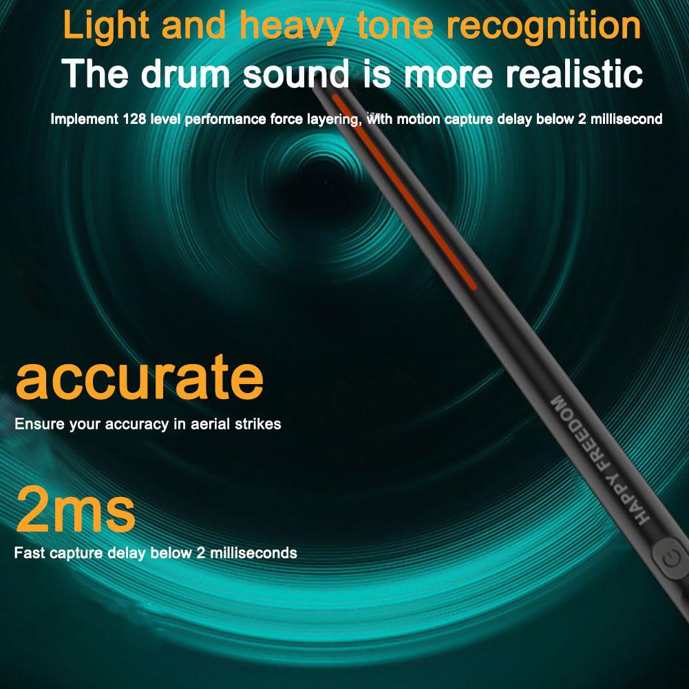 Электрические воздушные барабанные палочки, профессиональный воздушный барабан с барабанными палочками, электронный виртуальный воздушный барабан, барабанные палочки, педали, подарок для взрослых и детей