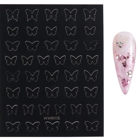 Изысканные наклейки для ногтей со звездами, сказочная мода, долговечность