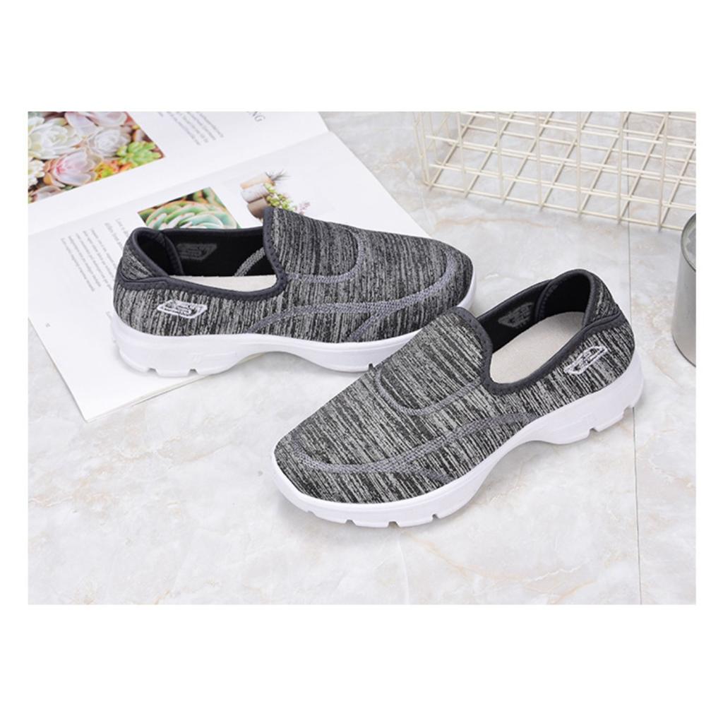 Новая женская легкая обувь Кроссовки с мягкой подошвой и дышащие Повседневная обувь для среднего и пожилого возраста Обувь для пар Комфортная обувь с противоскользящей подошвой