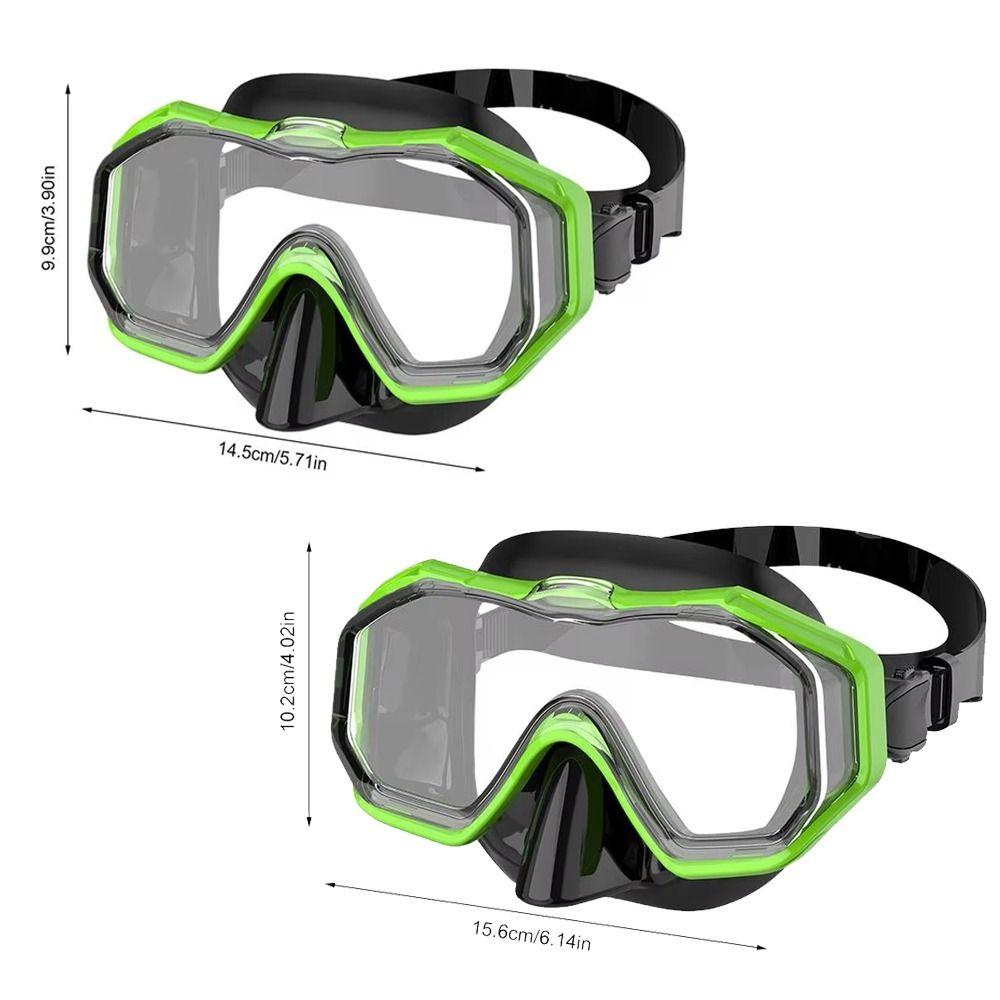 with Nose Cover Child Diving Mask PVC Strap Pool Swim Eyewear Snorkel Swimming Goggles for Youth