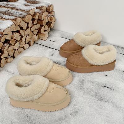 Хлопковые тапочки женские осенне-зимние новые домашние комнатные с сумкой и толстой подошвой плюшевые теплые зимние ботинки женские для улицы