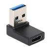 USB 3.0 Male To TypeC Female Adapter 90Degree LShaped Charging Data Transmission Connector for