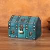 Wooden Desktop Retro Jewelry Box With Lid For Organizing And Decoration Display