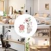 5Pcs Switch Wall Sticker Beautiful PVC DIY Wall Decals Removable Flowers Waterproof Self-Adhesive for Bedroom Bathroom