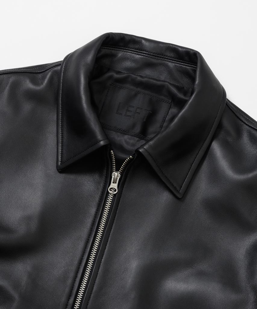 Leftseoul Unisex Lambskin Classic Jacket [Black]