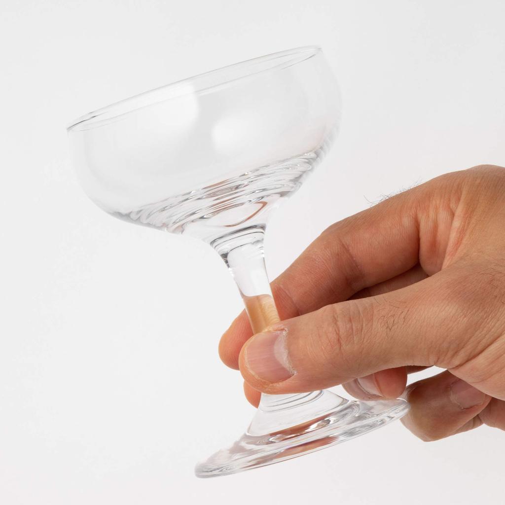 Toyo Sasaki Glass Champagne Glass Pull Ace Champagne 160ml Set of 6 Made In Japan Dishwasher Safe Commercial Glass 33034