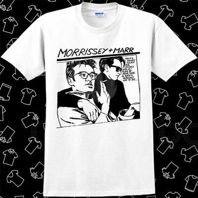 The Smiths Моррисси Марр Мультяшный Мем Подарок Смешная Футболка Стиль Унисекс Футболка