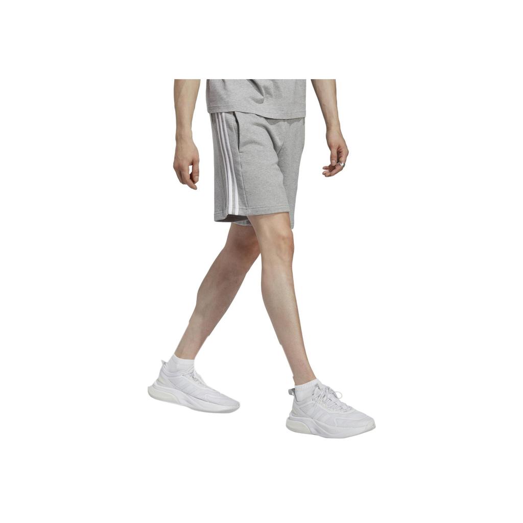Adidas Essentials French Terry 3 Stripes Shorts Men Shorts Gray IC9437