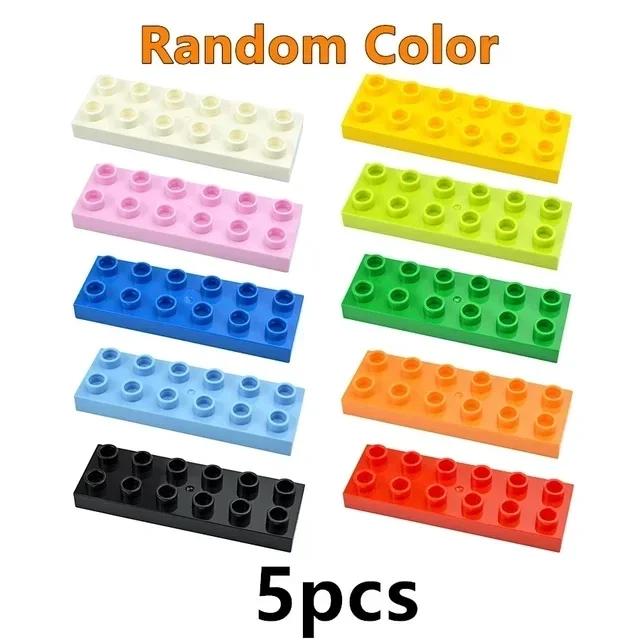 Duploes Big Size Baseplate Multiple Sizes 16x16 8x8 4x4 Bricks Assembly Plates Large Particles Figures Building Blocks Kid Toys