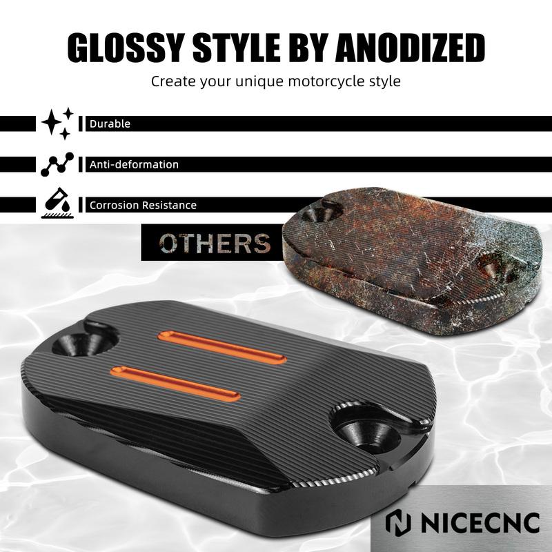 For Harley Sportster 883 Super Low XL883L 2014-20 Rear Brake Master Cylinder Cover Sportster 1200 Custom XL1200C XL883N XL1200NS