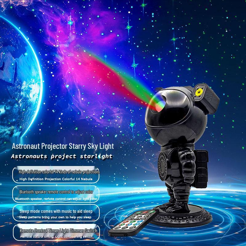 Astronaut Starry Sky Projector: Creative Bluetooth Night Light & Gift for Kids