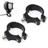 2pcs Universal Motorcycle Headlight Bracket Tube Fork Spotlight Holder Clamp Mounting Handlebar Clamp Kit