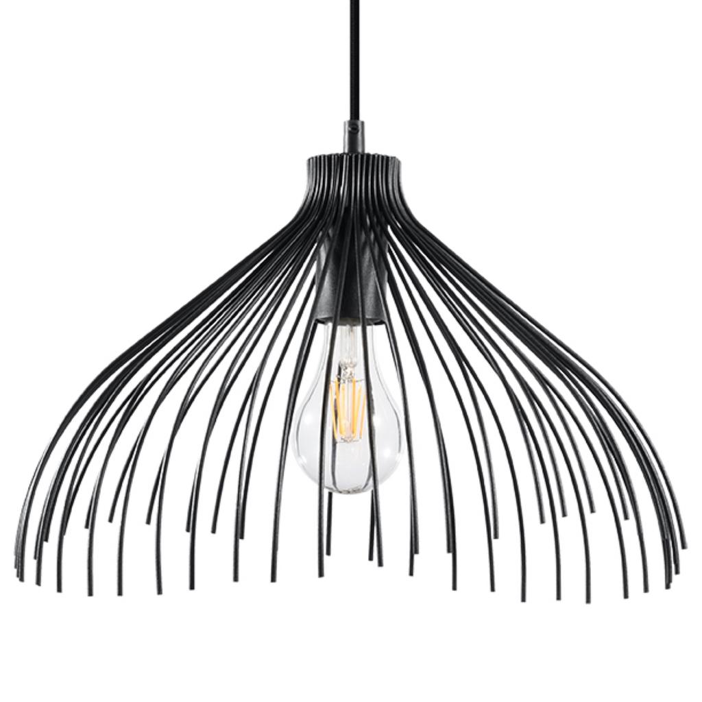 Lampa Wisząca Solidix 1 E27 Czarny Lumilo 06.393.65