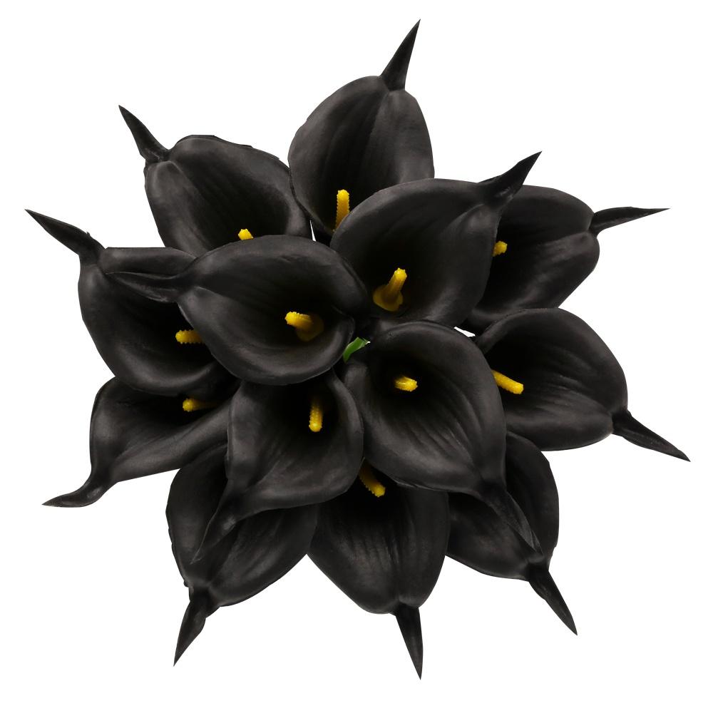 10 шт., настоящие сенсорные Каллы, искусственные цветы, букет Каллы для свадьбы, свадебный домашний цветок, украшение