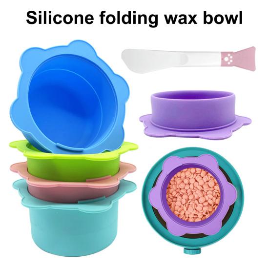 Антипригарная силиконовая чаша для воска, удобная, легко демонтируемая, многоразовая грелка для удаления волос