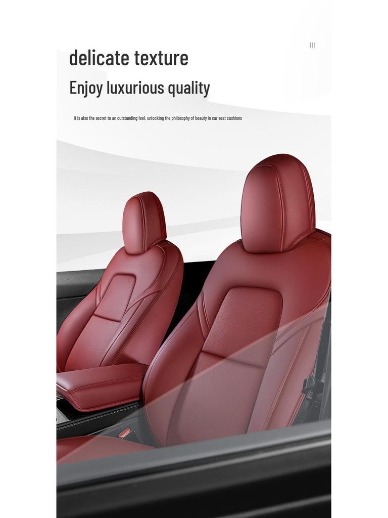 Чехол на сиденье из натуральной кожи для Tesla Model 3/Y