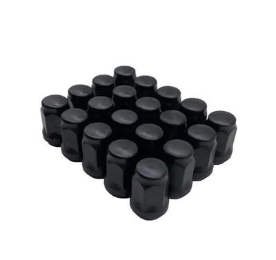 Deepa 1/2-20 Гайка колесная Конус 19HEX 20 шт. Chevy GMC Ford Dodge Jeep Mustang Bronco Explorer Econoline и т.д. (черный)