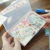 1 PC Plastic Transparent Box Stationery Stickers Plastic Storage Box Organizer Container Art Tool Case for Craft Desktop