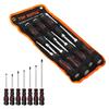 PLEAVIT 7-Piece Penetration Screwdriver Set with Magnets, Phillips and Flathead Screwdrivers, DIY Tools, Repair