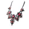 [I2236] - Designer Necklace 'Sissi' Red Black