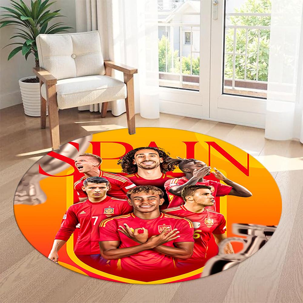 Yamal Round Carpet Perfect for Living Rooms Entryway Playrooms Kitchen Anti-slip Round Rug Decorate Offices Perfect Birthday Christmas Gift Idea