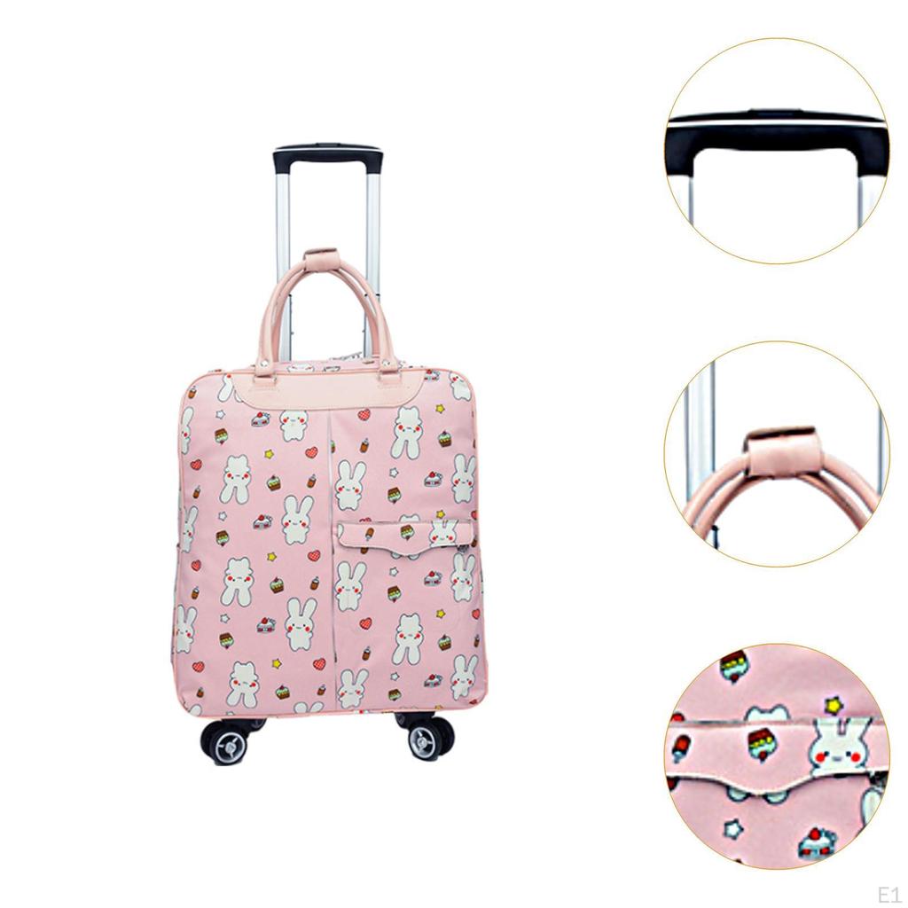Rolling Duffle Bag with Wheels Luggage Multifunction Heavy Duty Garment for Low