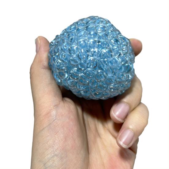 Хрустящий антистресс мяч для снятия тревоги и стресса, шарик с бусинами, игрушка для сжимания, портативный для путешествий, мягкий ТПР, успокаивающий текстурированный мяч, сенсорная игрушка-непоседа