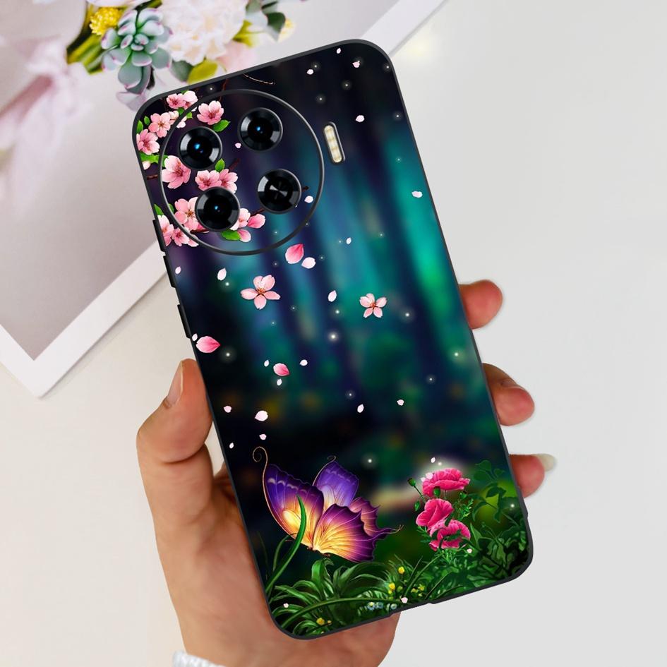 Для Tecno Spark 20 Pro+ KJ7 Чехол 2024 Милое Сердечко Мультяшный Динозавр Ударопрочный Мягкий Чехол Для Tecno Spark 20 Pro Plus Чехол Funda