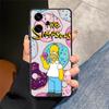 Чехол для телефона для Oppo A76 F9 F11 F29 A93 A98 A96 A74 A84 A78 Reno 4F 5 6 7 8 10 11 14 A83 S-simpsons Пончик