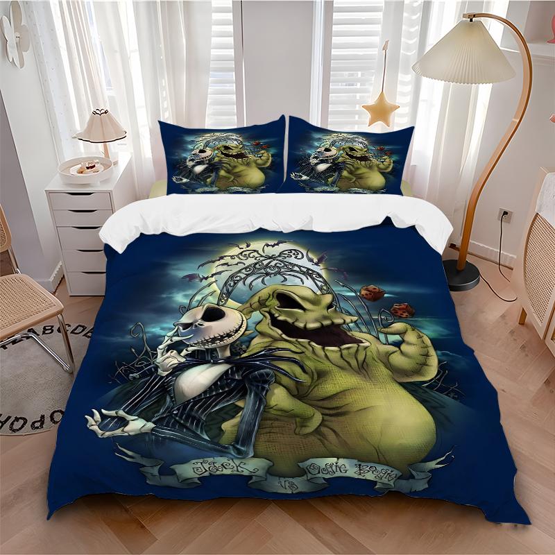 3Pcs Nightmare Before Christmas Bedding Sets For All Sizes New 3D Printed Bed Cover Comforter Duvet Cover Pillowcase Bedroom Decoration