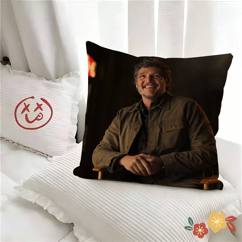 pc Funny Movie Figure Pedro Pascal Pillow Case Fashion Square Pillowcase Bedroom Sofa Room Ins Decoration Leisure
