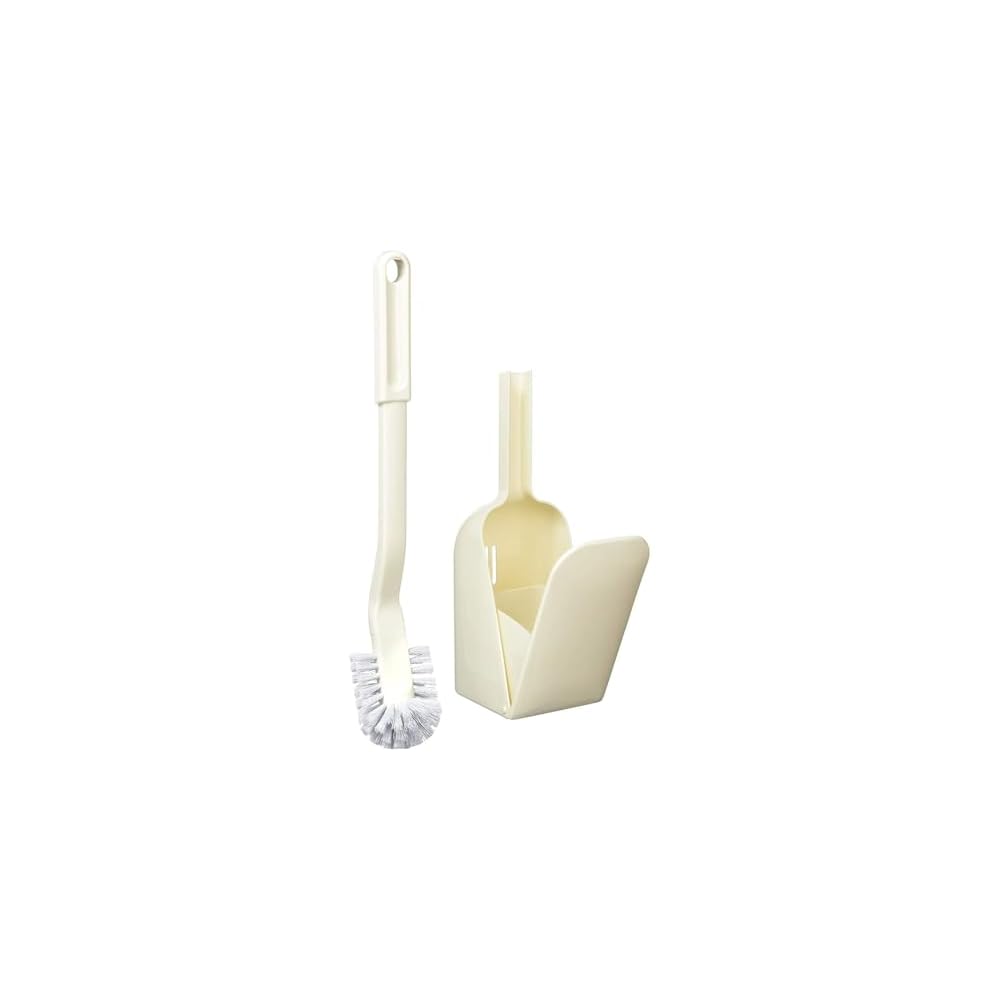 Ohe Toilet Brush, 40cm (W) x 97cm (D) x 11cm (H), White, Refle 3 Toilet Brush, with Case, Set of 2