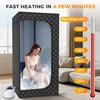 Indoor Foldable Sauna Tent with Powerful Steamer Timer Mode Folding Dual-Zipper