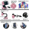 NBTEPEM 27-Piece Bling Car Accessories Set - Universal Fit Steering Wheel Covers, License Plate Frames, Phone Holder, Car Fast Charger, Coasters