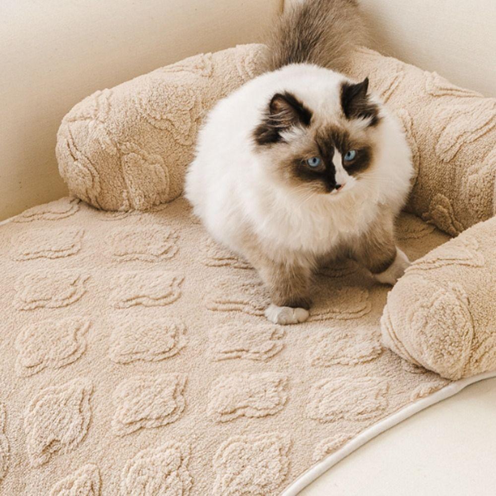 Super Soft Pet Plush Blanket Self-heating Warm Pet Mattress Comfortable Cat Sleeping Nest Travel