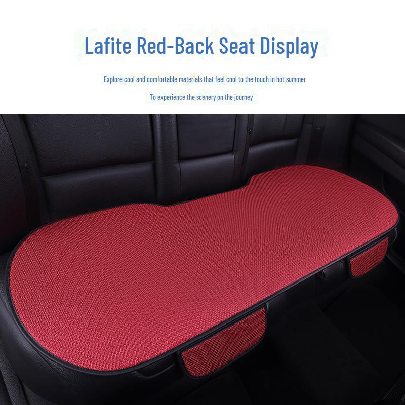 Комплект подушек для автомобильного сиденья из дышащего ледяного шелка для любого сезона, цельная конструкция с функциями вентиляции и комфорта.
