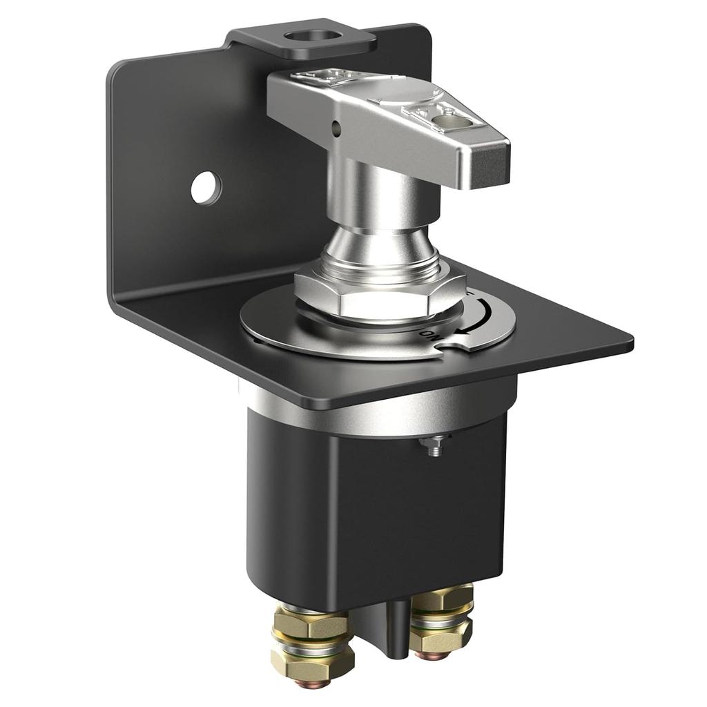 Главный выключатель-размыкатель аккумулятора 12-36 В, высокий ток до 500 А. Идеально подходит для автомобилей, грузовиков, автодомов, лодок и квадроциклов. Простое включение/выключение с помощью лицевой панели