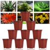 10 шт. садовых принадлежностей Мини Терракотовые Мягкие Пластиковые Вазы для цветов Поддоны для растений Круглые кашпо Детские горшки