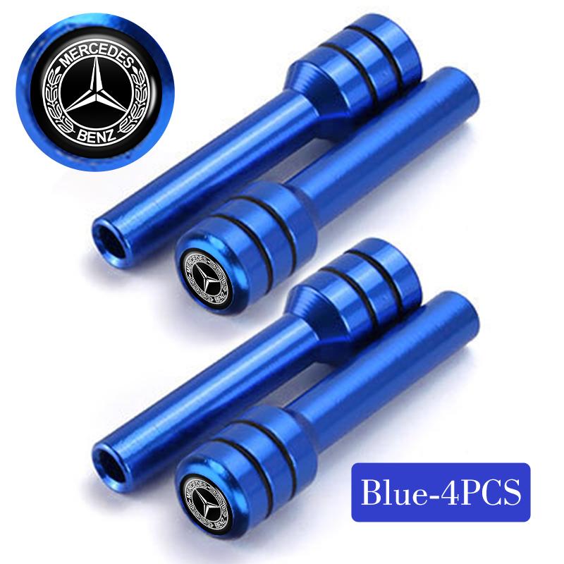 For Benz 2/4Pcs Car Safety Door Lock Pins Aluminum Door Lock Buckle Cover AMG CLA CLS C180 C200 W204 W205 Exclusive A C E R V o4