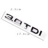 Chrome Black ABS Letters 2.0 TDI 3.0 TDI Car Rear Boot Trunk Logo Badge Emblem Sticker Decal For A3 A4 A5 A6 Q3 Q5 Q7 S7