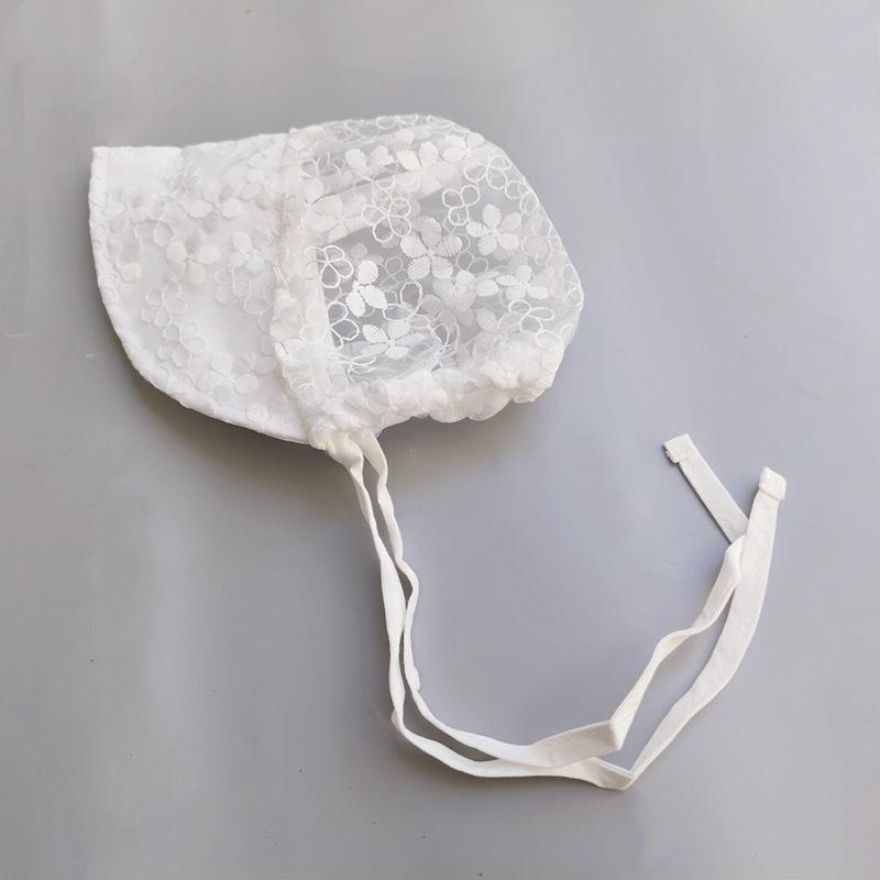 Корейская летняя детская кружевная шляпка с бабочкой - Милая принцесса для фото