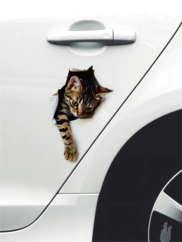 Cute Cat Car Sticker Vinyl Decal Waterproof Rear Window Motorcycle Camper Bumper Truck Laptop Decoration #SJ16