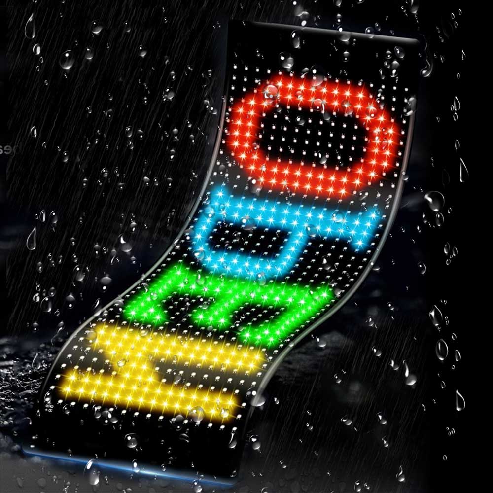 Светодиодный знак автомобиля прокручивающийся реклама USB 5V Bluetooth приложение управление логотипом свет пользовательский текстовый узор анимация программируемый дисплей