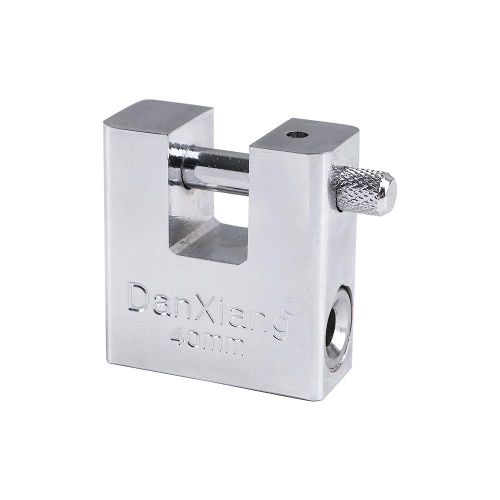 Stainless Steel Heavy Duty Gate With 3 Keys Box Window Padlock Hardware Door Lock Home Improvement