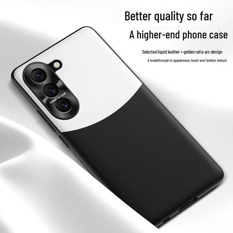 Samsung S23+ Liquid Leather Case - Anti-fall, Anti-fouling Protective Cover, One-piece Design.